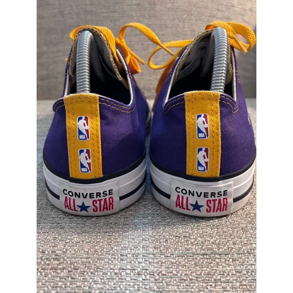 Converse Chuck Taylor All Star NBA Los Angeles Lakers Purple Gold Sneakers Men 8 - Picture 6 of 10